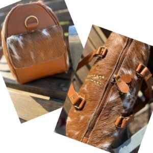 Leather Lovers Cowhide Mini Duffel Bag