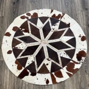 Cowhide Handmade Round Rug