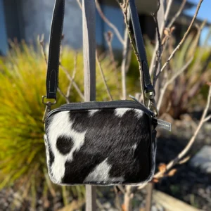 Leather Lovers Cowhide Coach Style Cross Body Purse