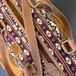 Leather Lovers Western/Vintage Fabric Mini Duffel Bag