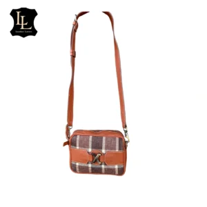 Lightweight coach crossbody bag with rustic design