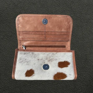 Leather Lovers Cowhide Women Flip Hand Wallet | Genuine Napa Leather in Australia