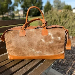 Leather Lovers Cowhide Large Duffel Bag