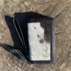Cowhide women hand wallet without mirror – card slots and snap closure