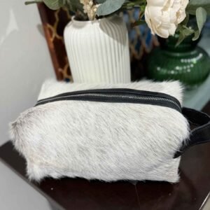 Cowhide Toiletry Bag – Genuine Travel Case
