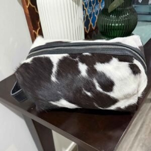 Cowhide Toiletry Bag – Genuine Travel Case