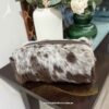 Cowhide toiletry bag leather travel case