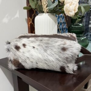 Cowhide Toiletry Bag – Genuine Travel Case
