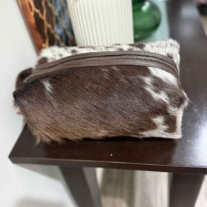Cowhide Toiletry Bag – Genuine Travel Case