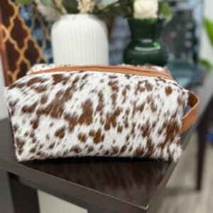 Cowhide Toiletry Bag – Genuine Travel Case