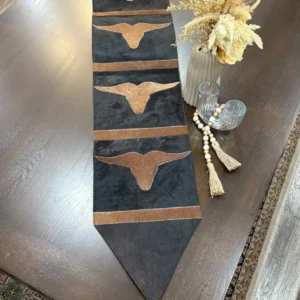 Cowhide Long Horn Table Runner Australia