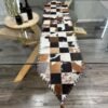 Handmade Cowhide Table Runner for Dining Table Decor