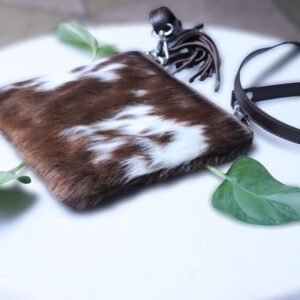 Mobile Phone Crossbody Case Cowhide Handmade Mobile Pouch
