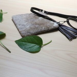 Phone Crossbody Case Cowhide Handmade Mobile Pouch