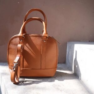 Classic Cowhide Tote Bag - Women Top Handle Handbag