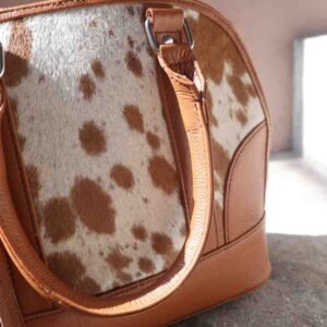 Classic Cowhide Tote Bag - Women Top Handle Handbag